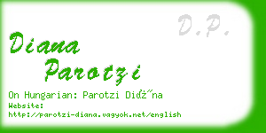 diana parotzi business card